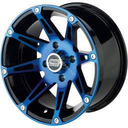 Felga Moose Utility Division 387X Niebieski Polaris 12X8 Tył