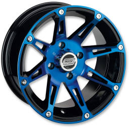 Felga Moose Utility Division 387X Niebieski Polaris 14X7 Przód