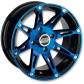 Felga Moose Utility Division 387X Niebieski Kymco 12X7 Przód